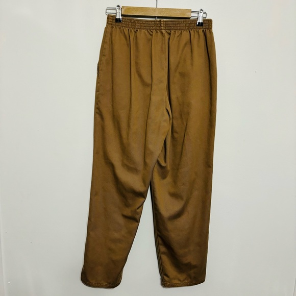 VF Jeanswear Vintage Brown Pull-On Elastic Waist Straight Wide Leg Pants 12P - Picture 2 of 6
